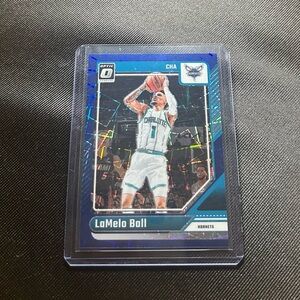 Charlotte Hornets Blue Lazer Prizm LaMelo Ball Basketball Card